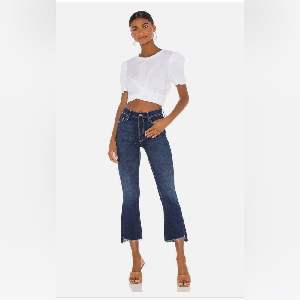 NWT Mother Denim Insider Crop Step Fray, Home Movies Size 34